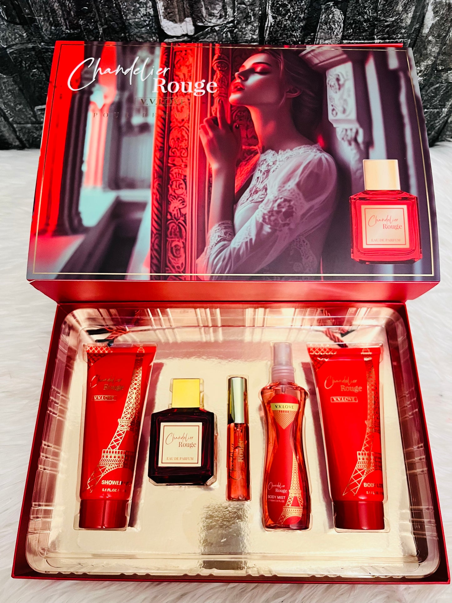 Kit perfume rojo